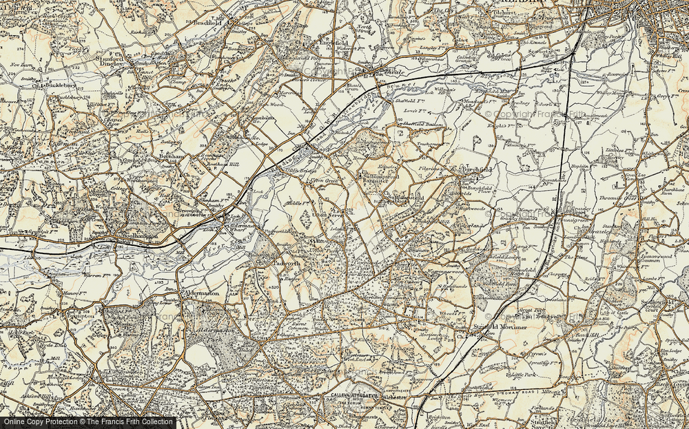 Old Map of Ufton Nervet, 1897-1900 in 1897-1900