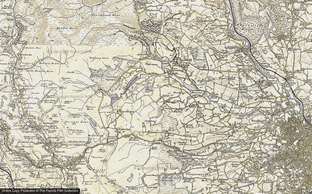 Old Map of Ughill, 1903 in 1903