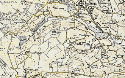 Old map of Ughill in 1903