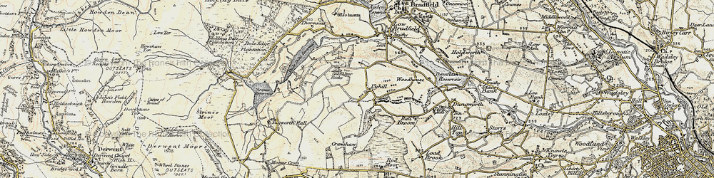 Old map of Ughill in 1903