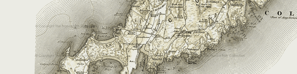 Old map of Ben Feall in 1906-1911