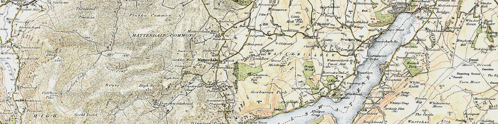 Old map of Todgill in 1901-1904