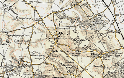 Old map of Ulceby in 1902-1903