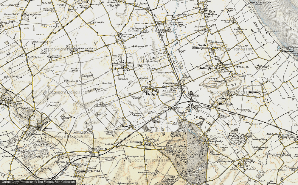 Old Map of Ulceby, 1903-1908 in 1903-1908