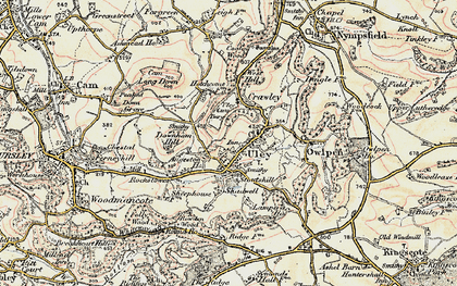 Old map of Angeston Grange in 1898-1900