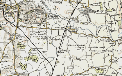 Old map of Ulleskelf in 1903