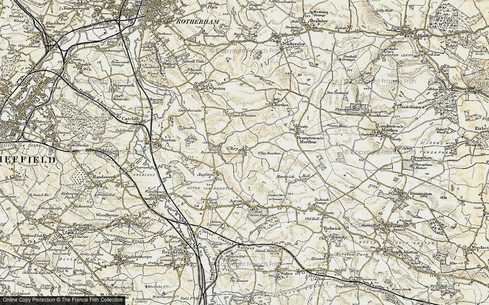 Old Map of Ulley, 1903 in 1903