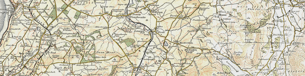 Old map of Ullock in 1901-1904