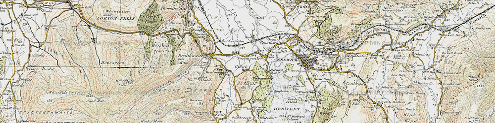 Old map of Ullock in 1901-1904