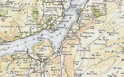 Old map of Bonscale Pike in 1901-1904
