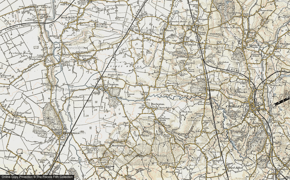 Old Map of Ulnes Walton, 1903 in 1903