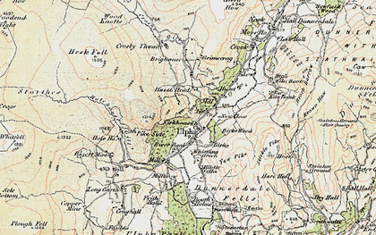 Old map of Yew Pike in 1903-1904