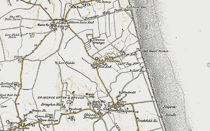 Old map of Ulrome in 1903-1904