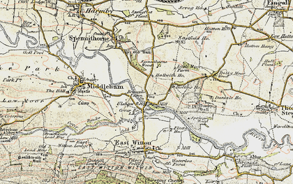 Old map of Ulshaw in 1904