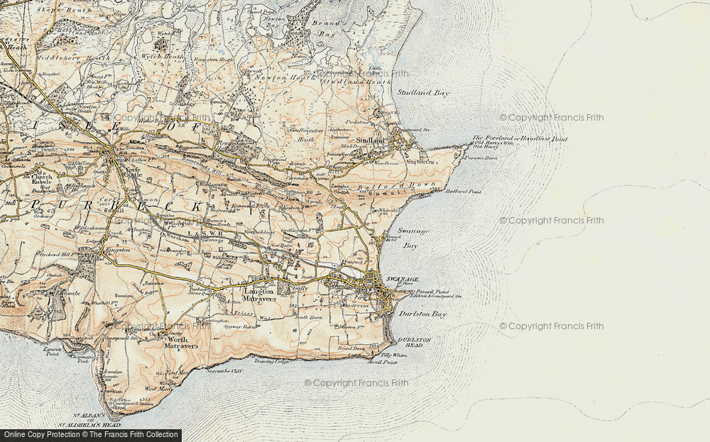 Old Map of Ulwell, 1899-1909 in 1899-1909
