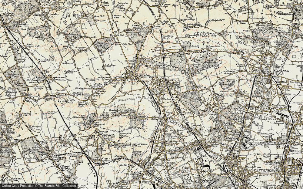 Old Map of Underhill, 1897-1898 in 1897-1898
