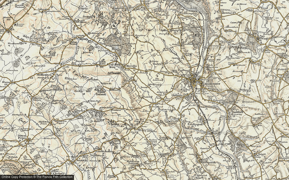 Old Map of Historic Map covering Harpswood in 1902