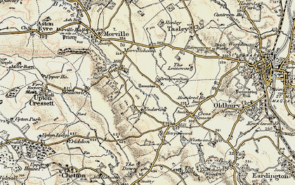 Old map of Harpswood in 1902