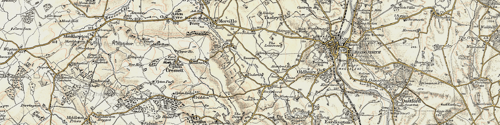 Old map of Harpswood in 1902