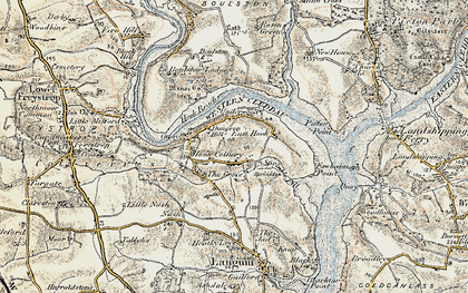 Old map of Underwood in 1901-1912