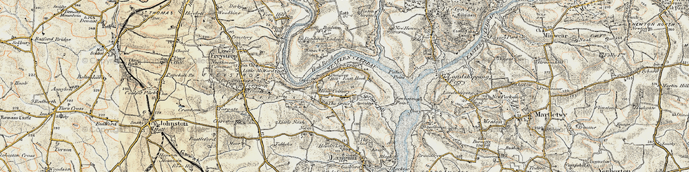 Old map of Underwood in 1901-1912