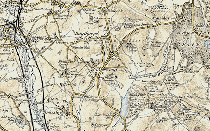 Old map of Beauvale Ho in 1902