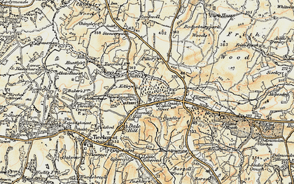 Old map of Union Street in 1898