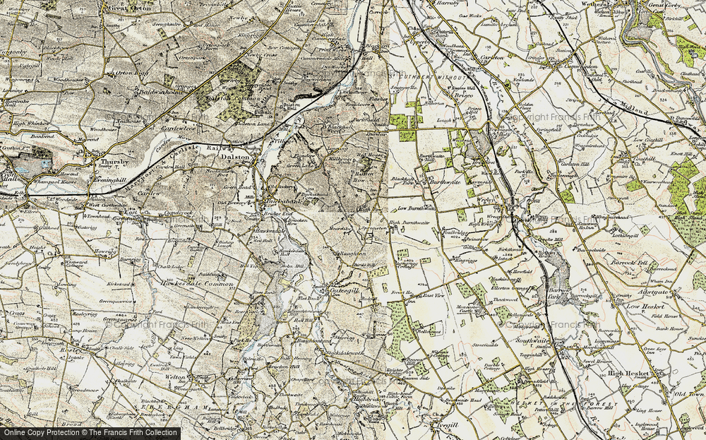 Old Map of Unthank, 1901-1904 in 1901-1904
