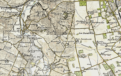 Old map of Unthank in 1901-1904