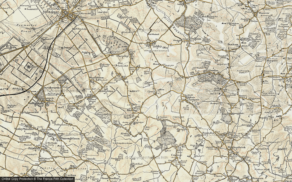Old Map of Upend, 1899-1901 in 1899-1901