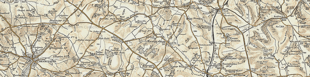 Old map of Benville Br in 1899