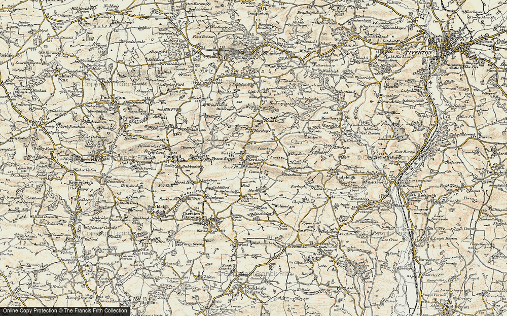 Old Map of Upham, 1899-1900 in 1899-1900