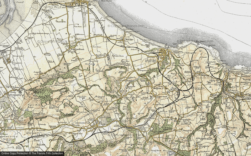 Old Map of Upleatham, 1903-1904 in 1903-1904