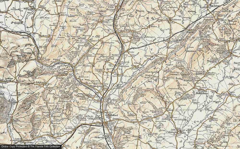 Old Map of Upper Affcot, 1902-1903 in 1902-1903