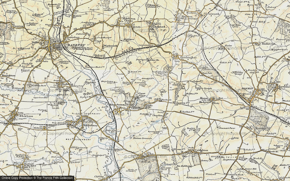 Old Map of Upper Astrop, 1898-1901 in 1898-1901