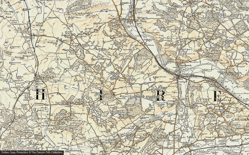 Old Map of Upper Basildon, 1897-1900 in 1897-1900