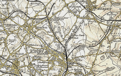 Old map of Upper Batley in 1903