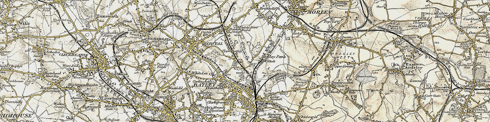 Old map of Birkby Brow Wood in 1903