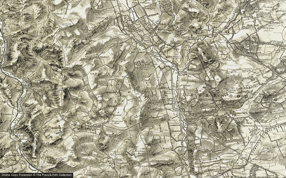 Old Map of Upper Blainslie, 1901-1904 in 1901-1904