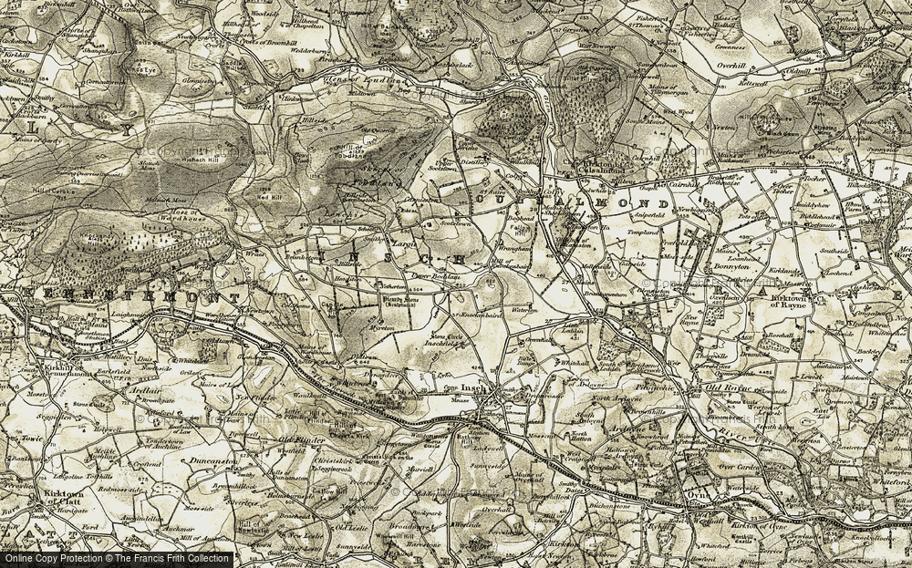 Old Map of Upper Boddam, 1908-1910 in 1908-1910