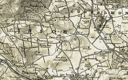 Old map of Upper Boddam in 1908-1910