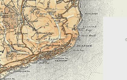 Old map of Upper Bonchurch in 1899