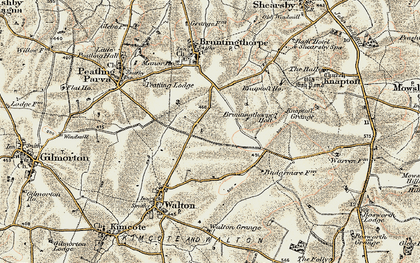 Old map of Walton Holt in 1901-1902