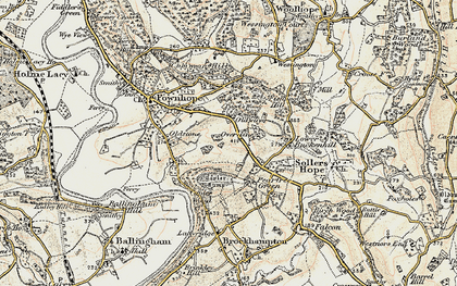 Old map of Upper Buckenhill in 1899-1900