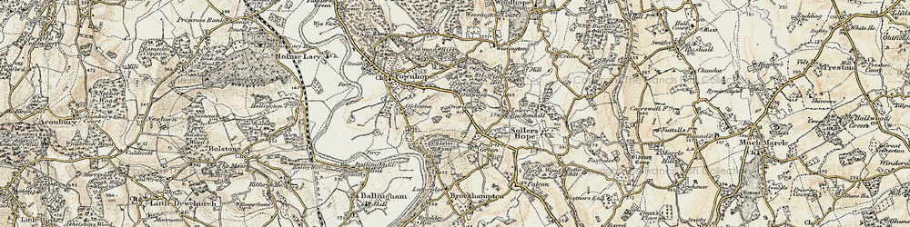 Old map of Upper Buckenhill in 1899-1900