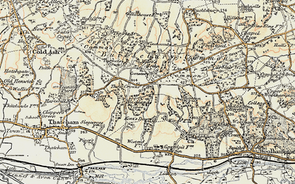 Old map of Blacklands Copse in 1897-1900