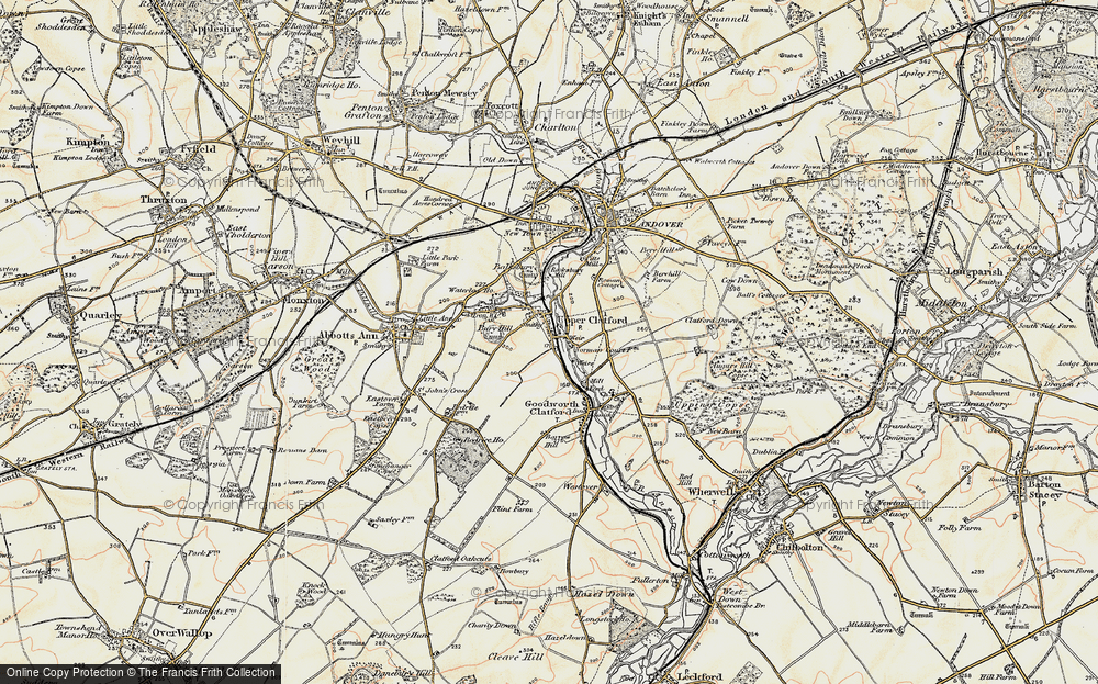 Old Map of Upper Clatford, 1897-1900 in 1897-1900