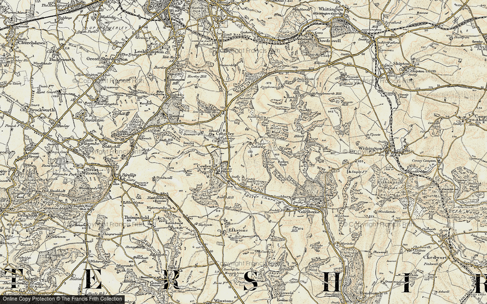 Old Map of Upper Coberley, 1898-1900 in 1898-1900