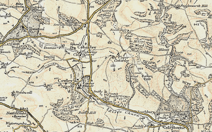Old map of Upper Coberley in 1898-1900