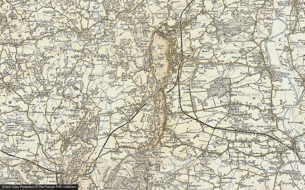 Old Map of Historic Map covering Linden in 1899-1901